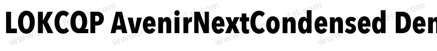 LOKCQP AvenirNextCondensed DemiBol字体转换